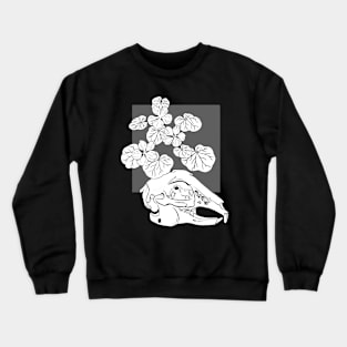 Rabbit and nasturtiums Crewneck Sweatshirt